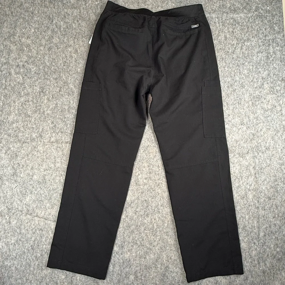 Figs Scrub Pants Mens Large Black Axim Cargo Bottoms Nurse Medical Technical‎